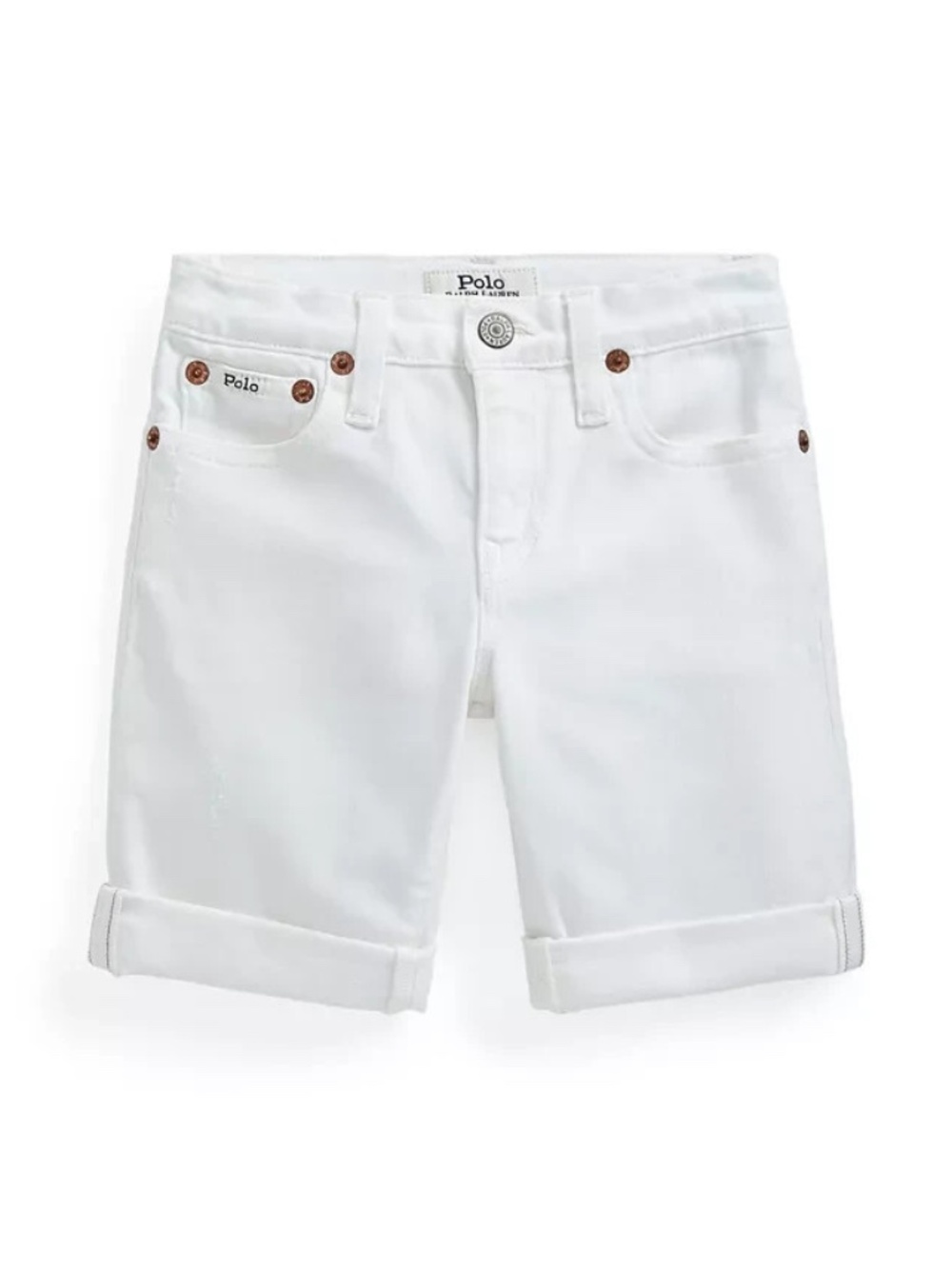 Polo Ralph Lauren Sullivan Slim White Denim Shorts Size 3 NWT